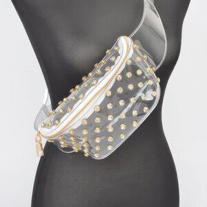 Transparent Rhinestone Studded Fanny Pack